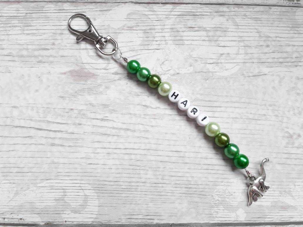 name keyring, named bag charm, personalised keyring, named keyring, back to school, zip tag, coat tag