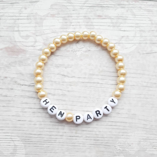 Hen party bracelet, bacherlorette bag filler, bride tribe favour, hen do jewellery, team bride jewelry, bride to be gift bags, hen night