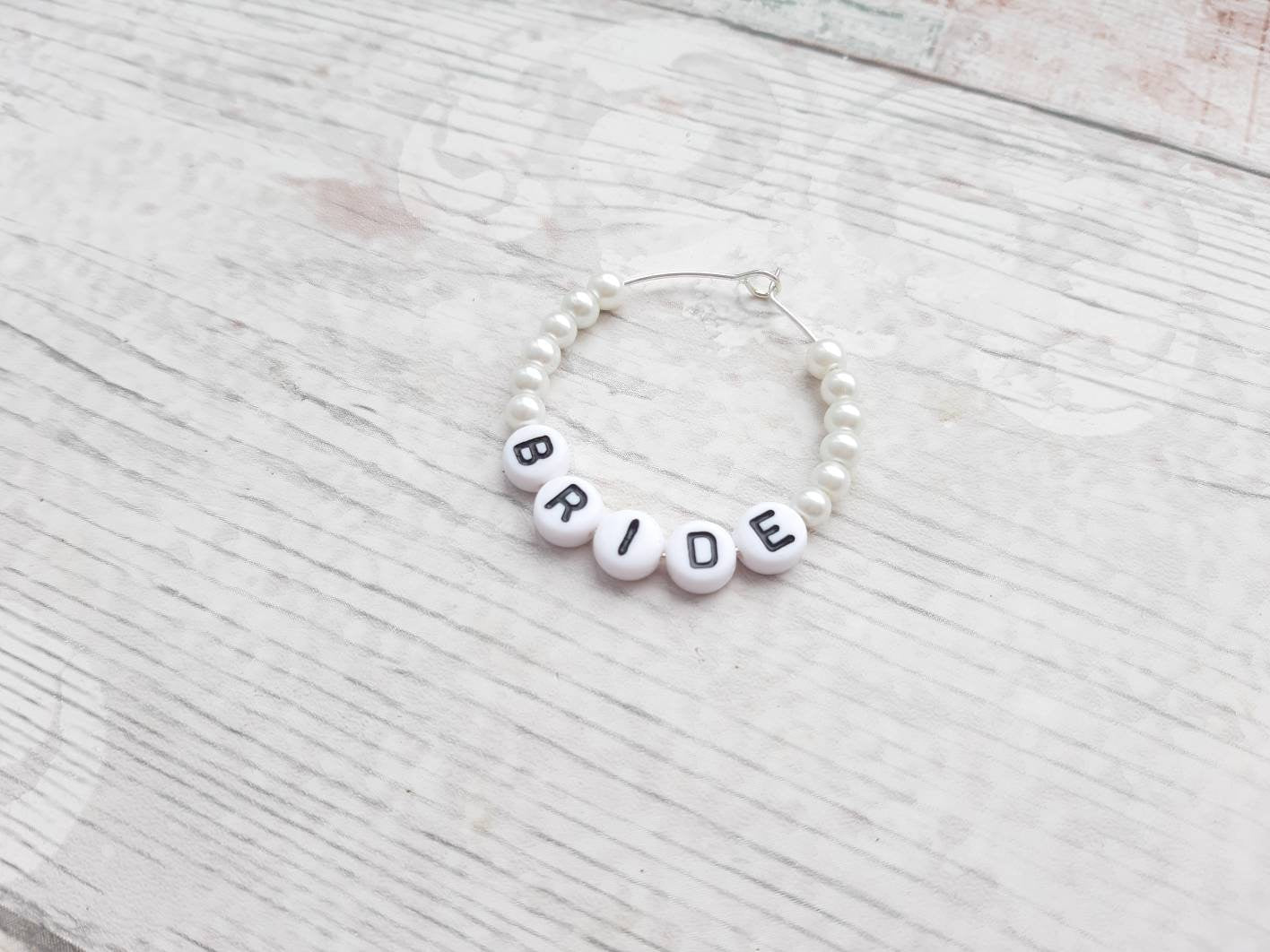 Hen party wine glass charm, bacherlorette bag filler, bride tribe favour, hen do jewellery, team bride, bride to be gift bags, hen night