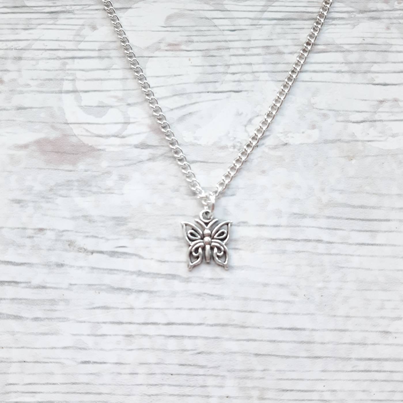butterfly necklace, dainty butterfly insect jewellery, animal jewelry, bridesmaid present, minimalist necklace, gifts for girls