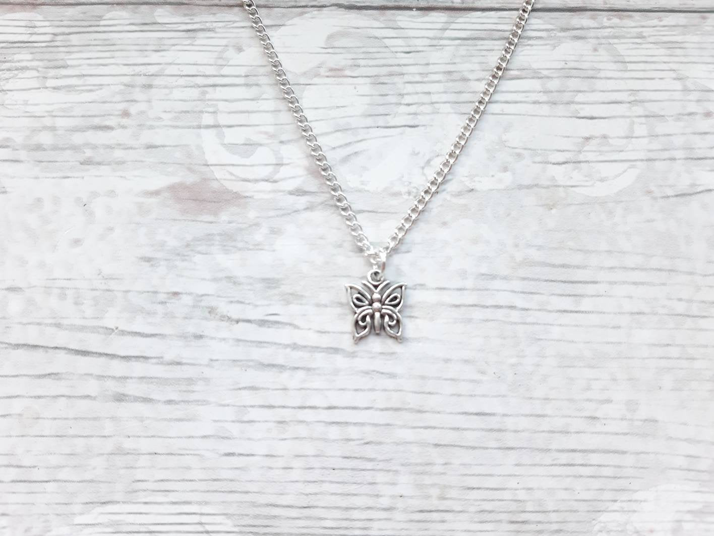 butterfly necklace, dainty butterfly insect jewellery, animal jewelry, bridesmaid present, minimalist necklace, gifts for girls