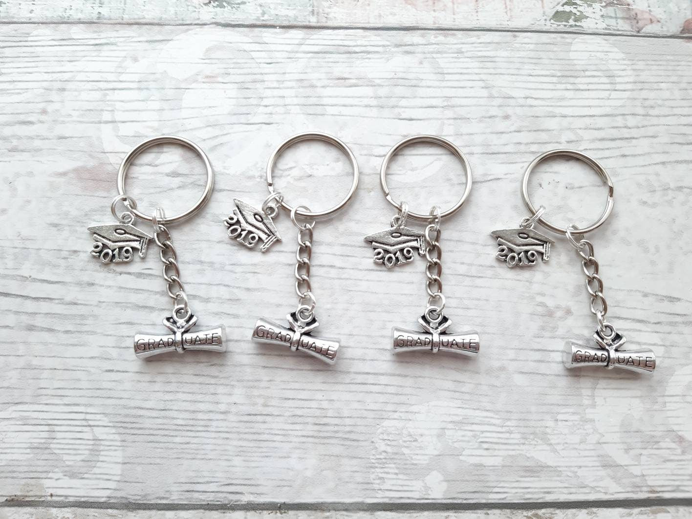 Graduation keyring, graduate keychain, scroll keyring, 2023 cap bagcharm, leavers present, gift for graduate, class of 2023