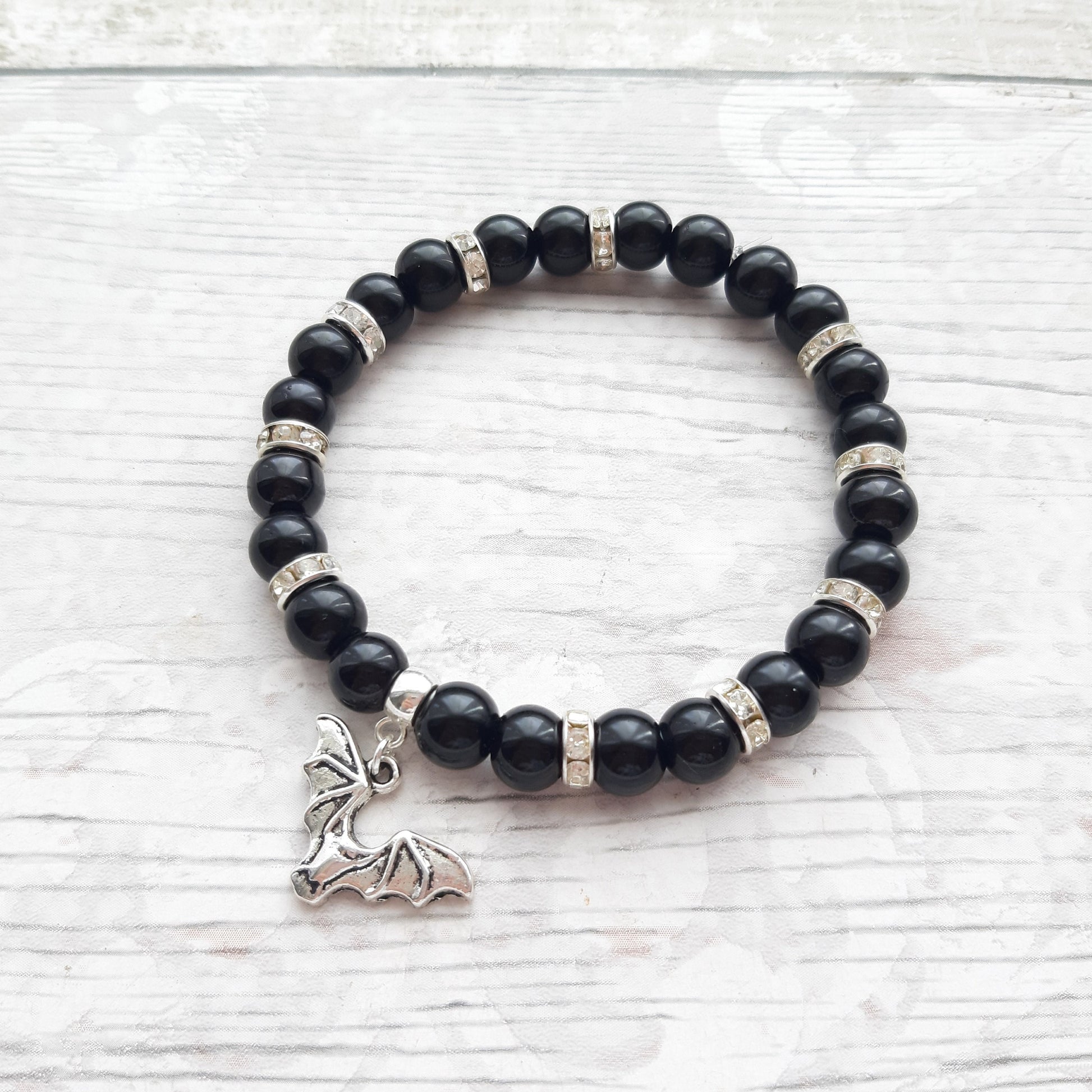 bat bracelet, vampire jewellery, Halloween gift, gothic jewelry, Halloween bracelet, all Hallows eve , witchcraft bracelet