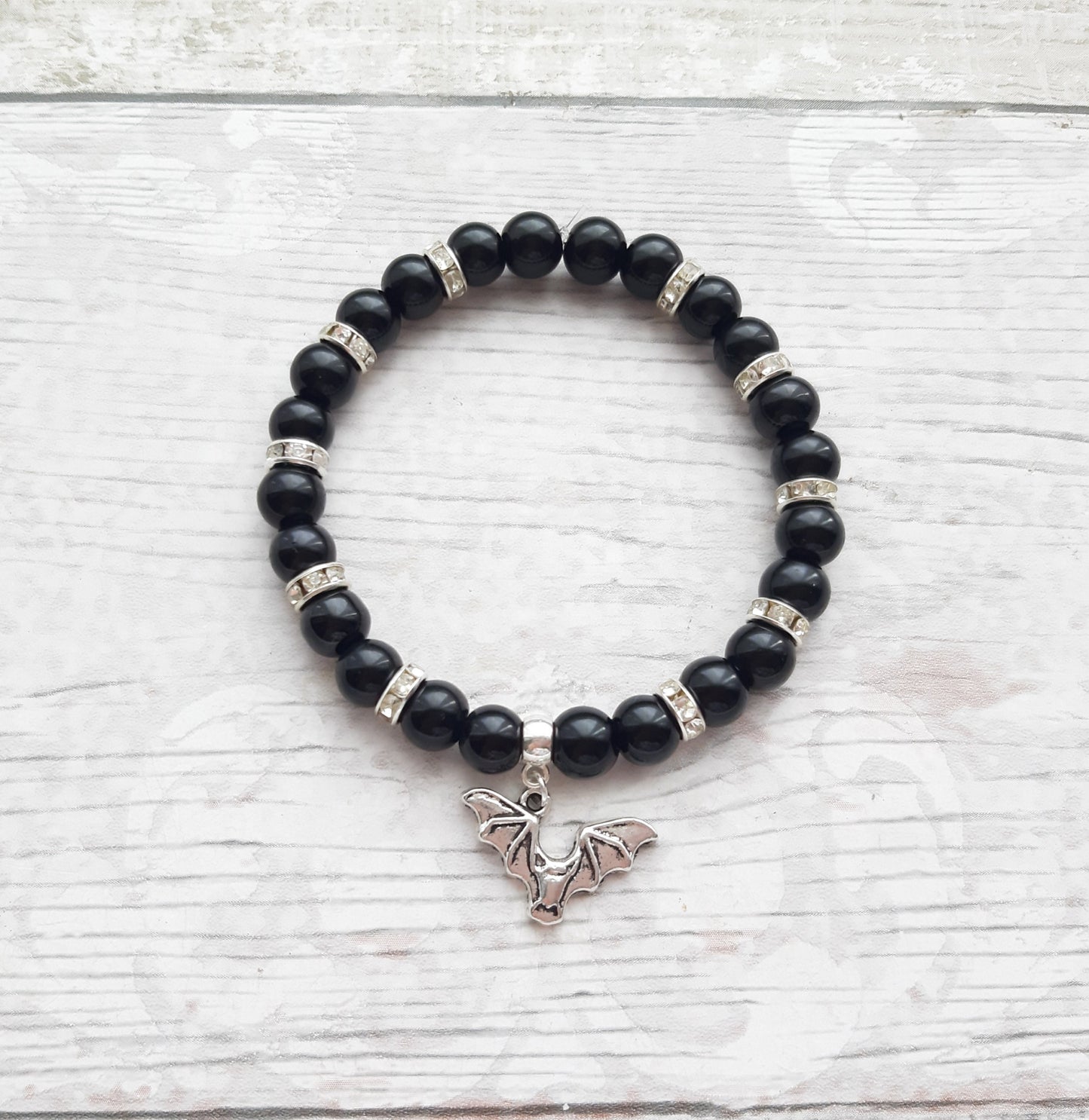 bat bracelet, vampire jewellery, Halloween gift, gothic jewelry, Halloween bracelet, all Hallows eve , witchcraft bracelet