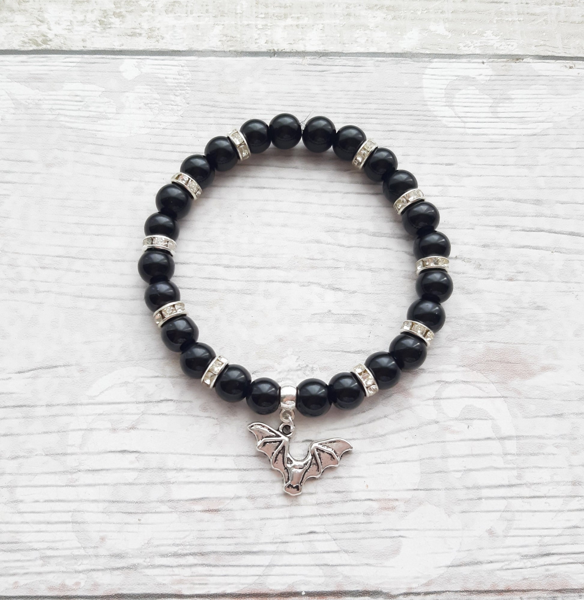 bat bracelet, vampire jewellery, Halloween gift, gothic jewelry, Halloween bracelet, all Hallows eve , witchcraft bracelet