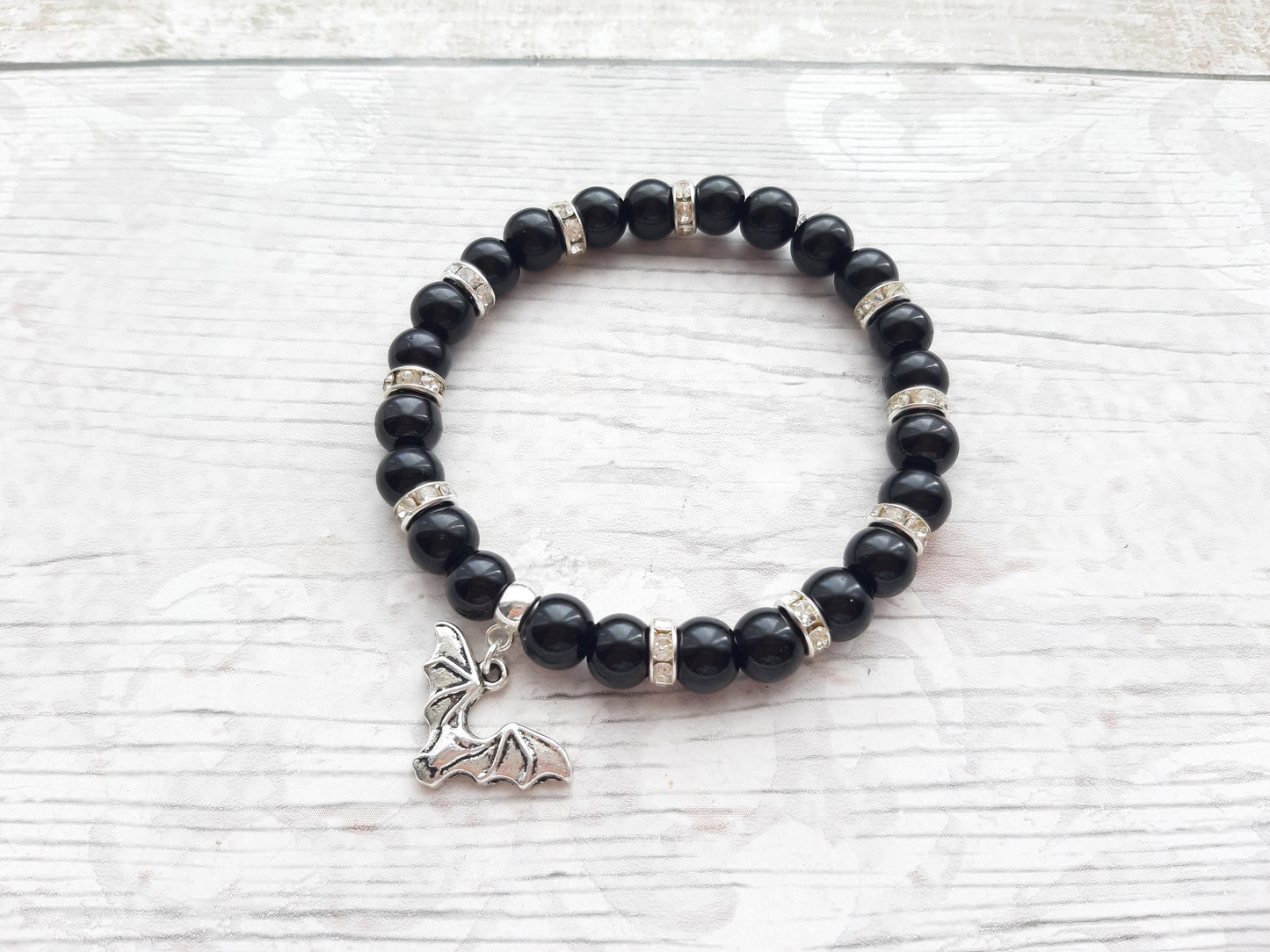 bat bracelet, vampire jewellery, Halloween gift, gothic jewelry, Halloween bracelet, all Hallows eve , witchcraft bracelet