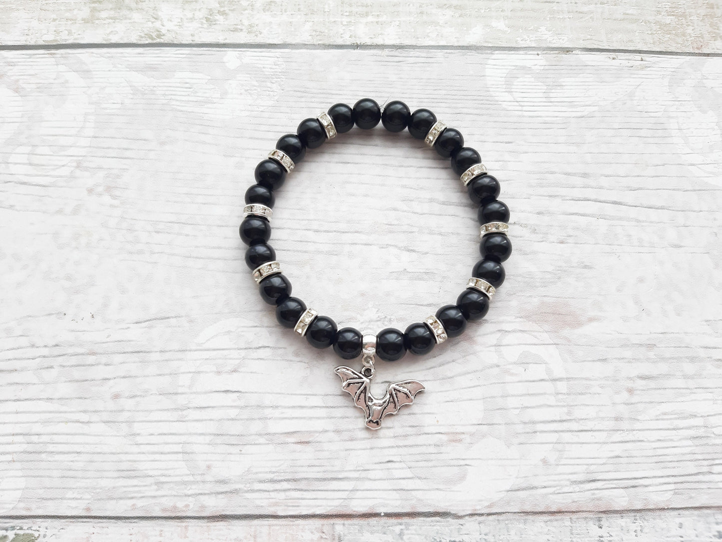 bat bracelet, vampire jewellery, Halloween gift, gothic jewelry, Halloween bracelet, all Hallows eve , witchcraft bracelet