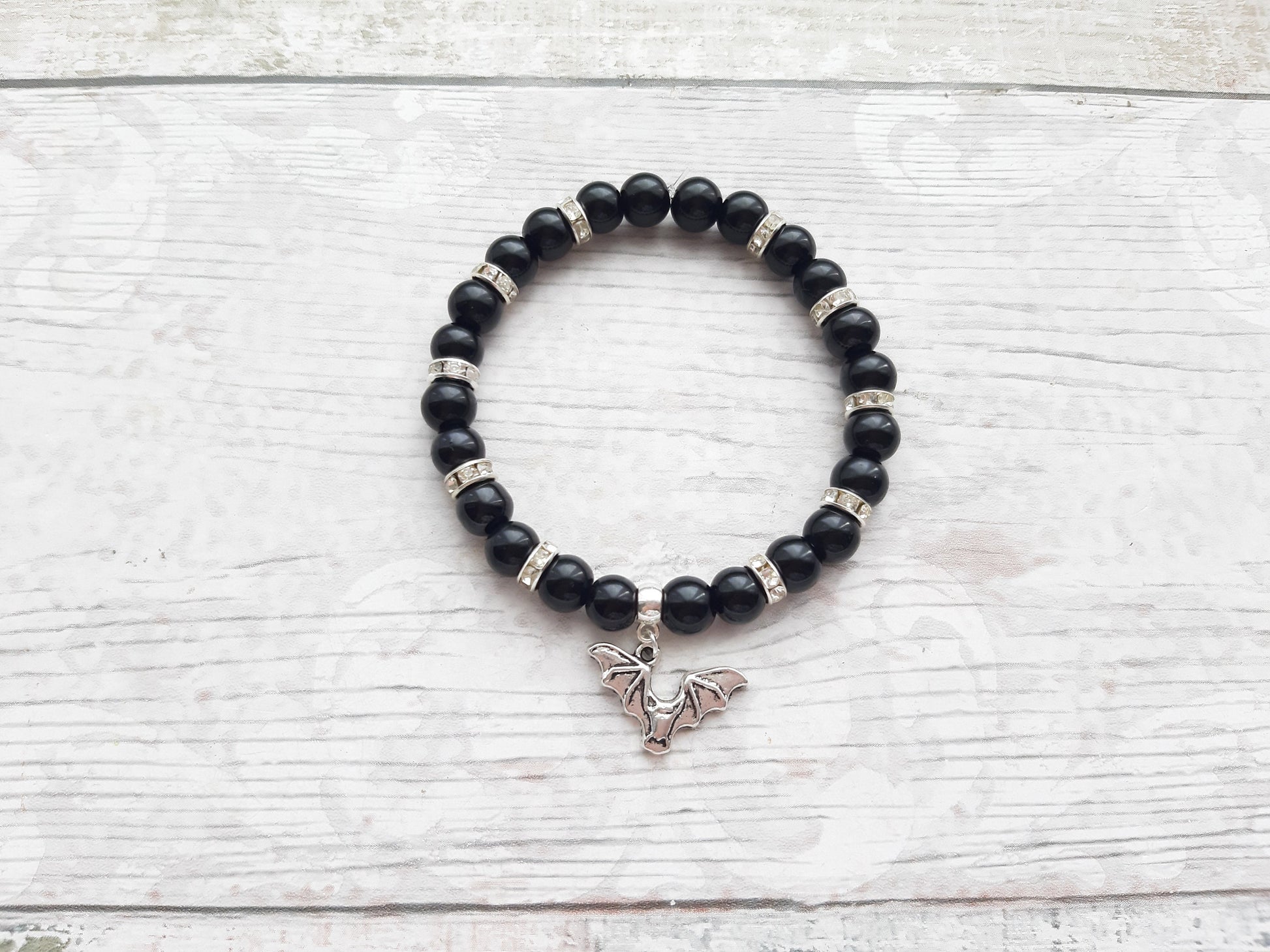 bat bracelet, vampire jewellery, Halloween gift, gothic jewelry, Halloween bracelet, all Hallows eve , witchcraft bracelet
