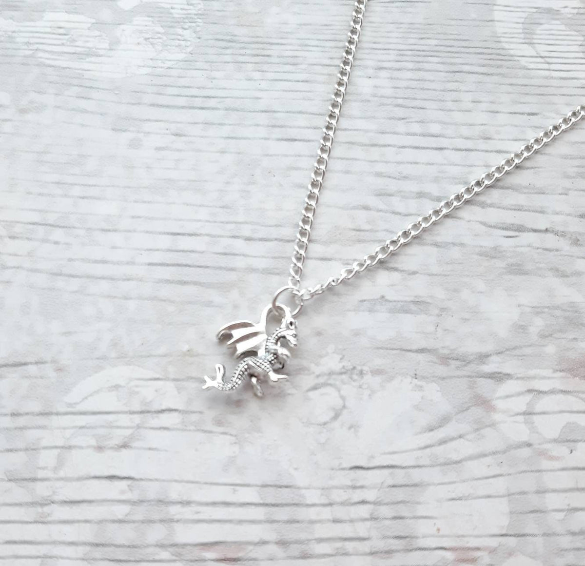Dragon necklace, fantasy jewellery, initial necklace, medievial jewelry, dragon lover, viking necklace, gothic present, Celtic gift