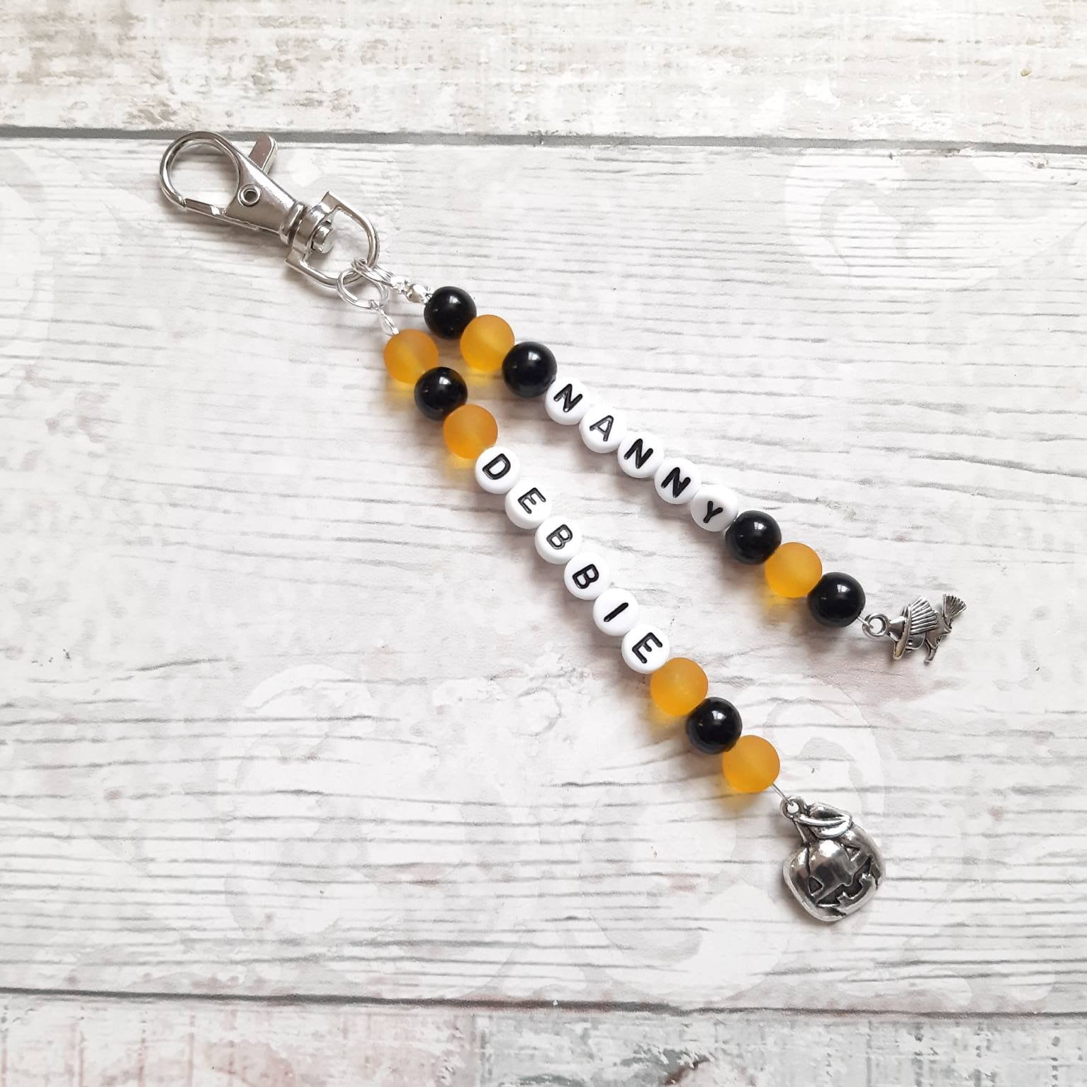 personalised name keyring, personalised bag charm,back to school zip tag, book bag charm, coat zip pull, bag tag