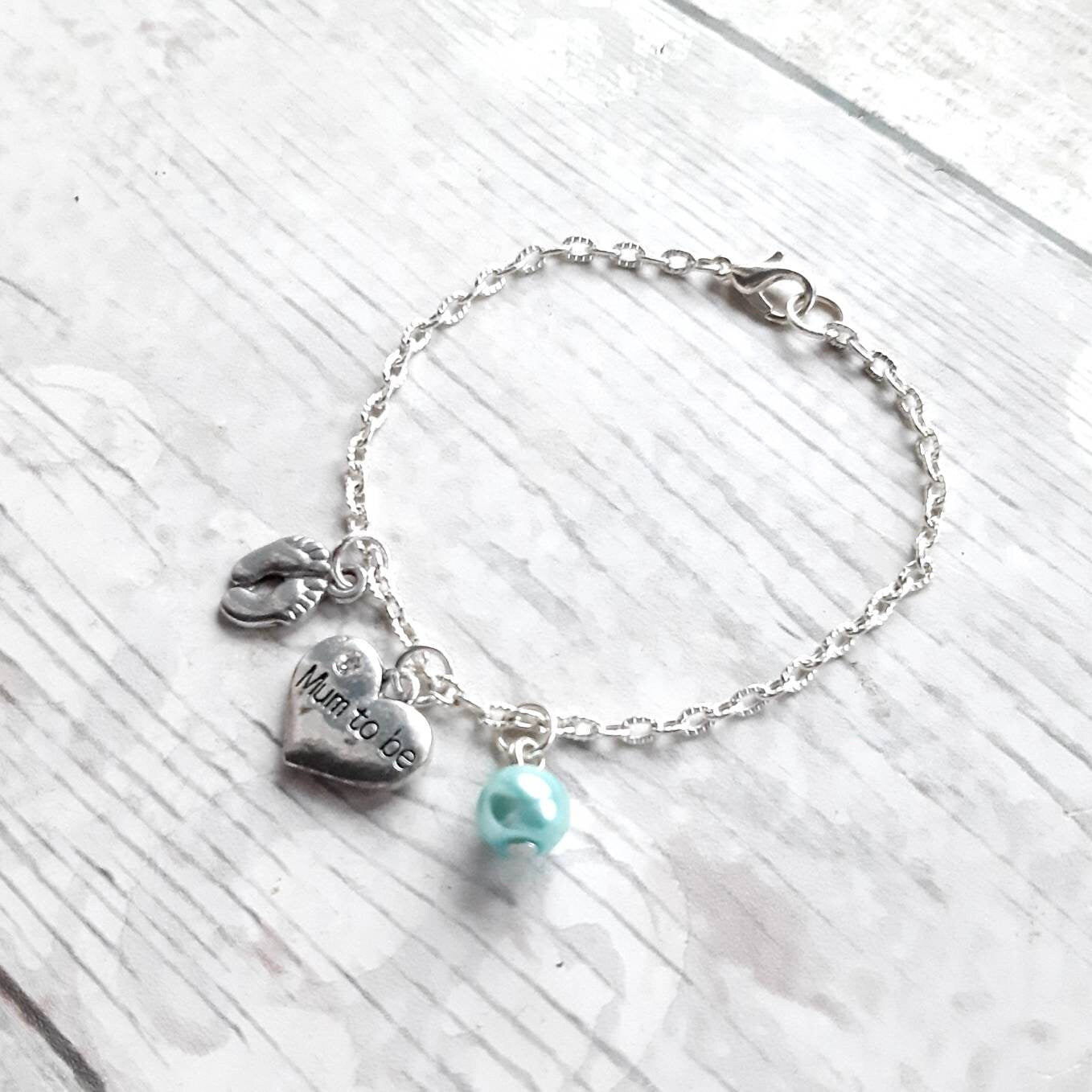 mum-to-be bracelet, new mum jewellery, baby shower present, gift for mom, mummy bracelet, new baby gift, gender reveal