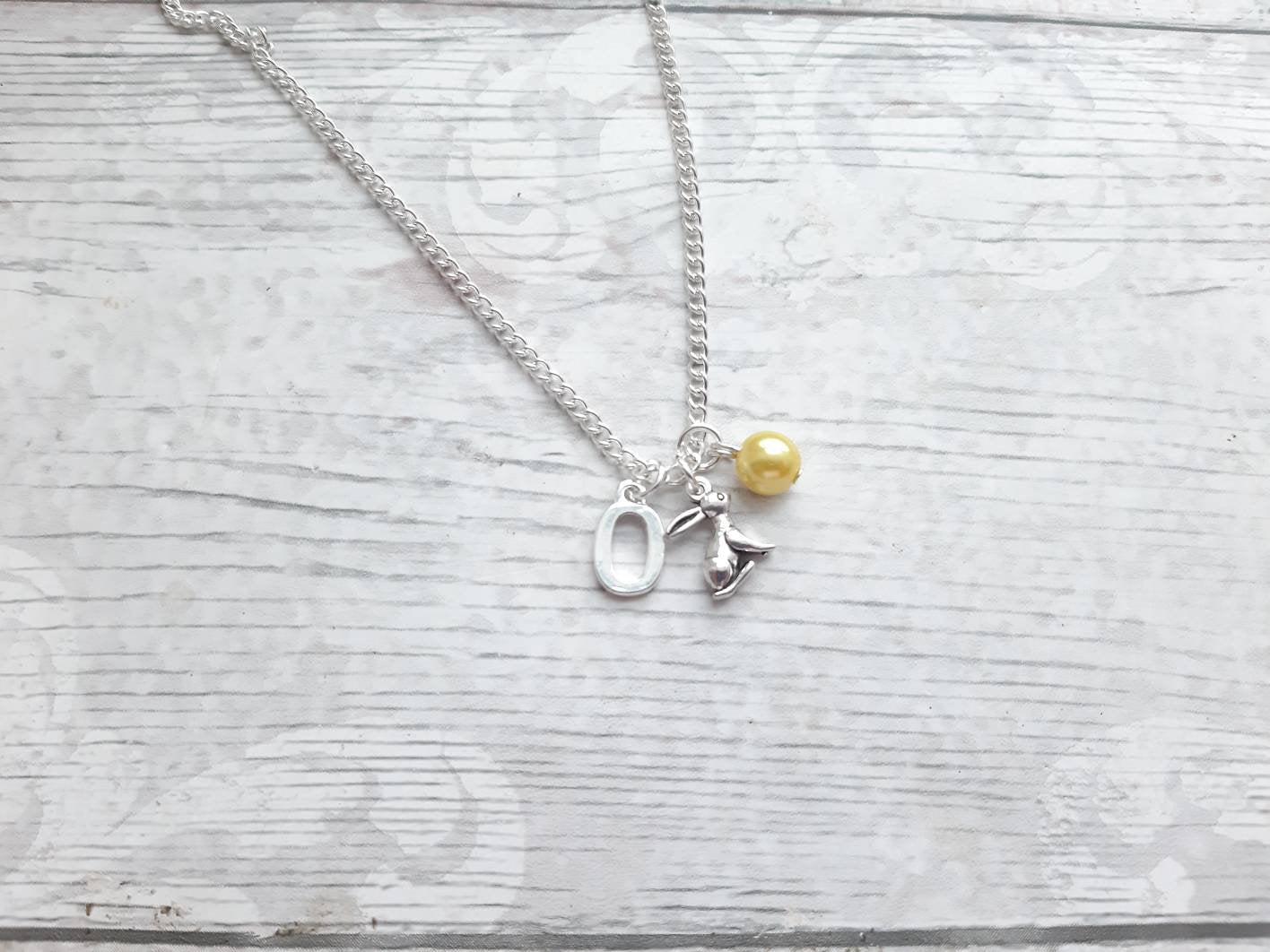 Rabbit necklace, easter jewellery, bunny necklace, easter bunny gift, animal lover present, cute gifts for girls