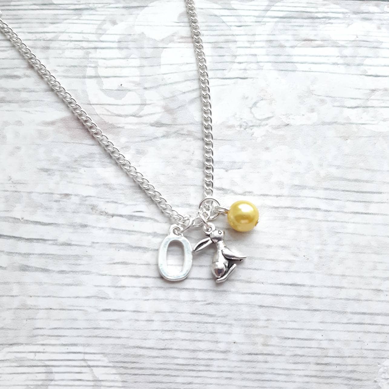 Rabbit necklace, easter jewellery, bunny necklace, easter bunny gift, animal lover present, cute gifts for girls
