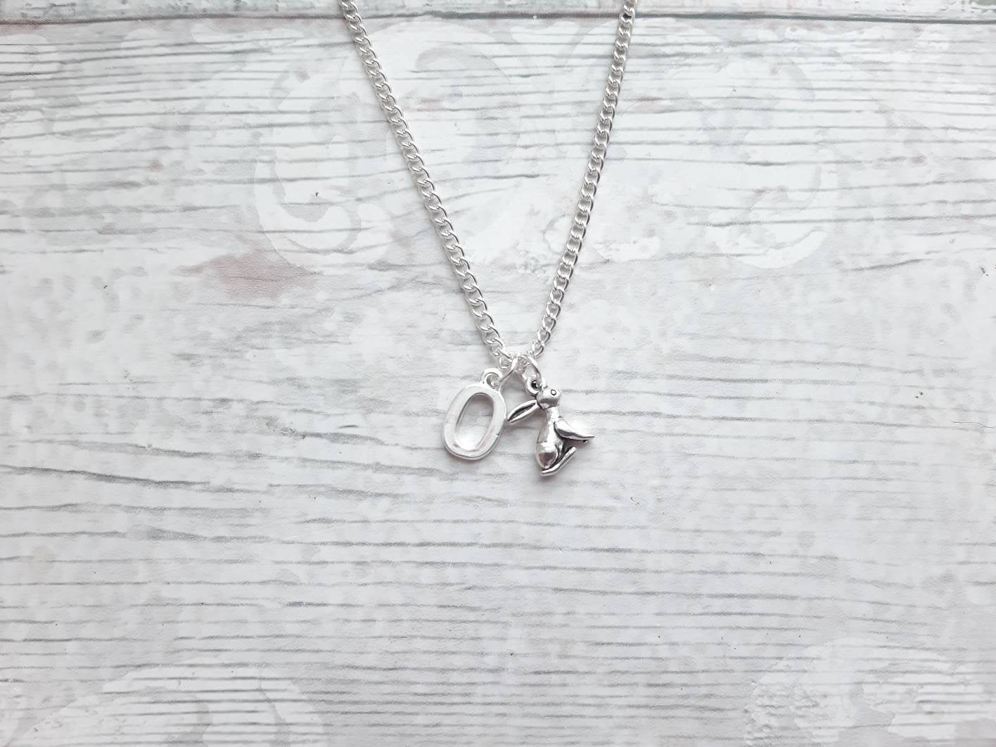 Rabbit necklace, easter jewellery, bunny necklace, easter bunny gift, animal lover present, cute gifts for girls