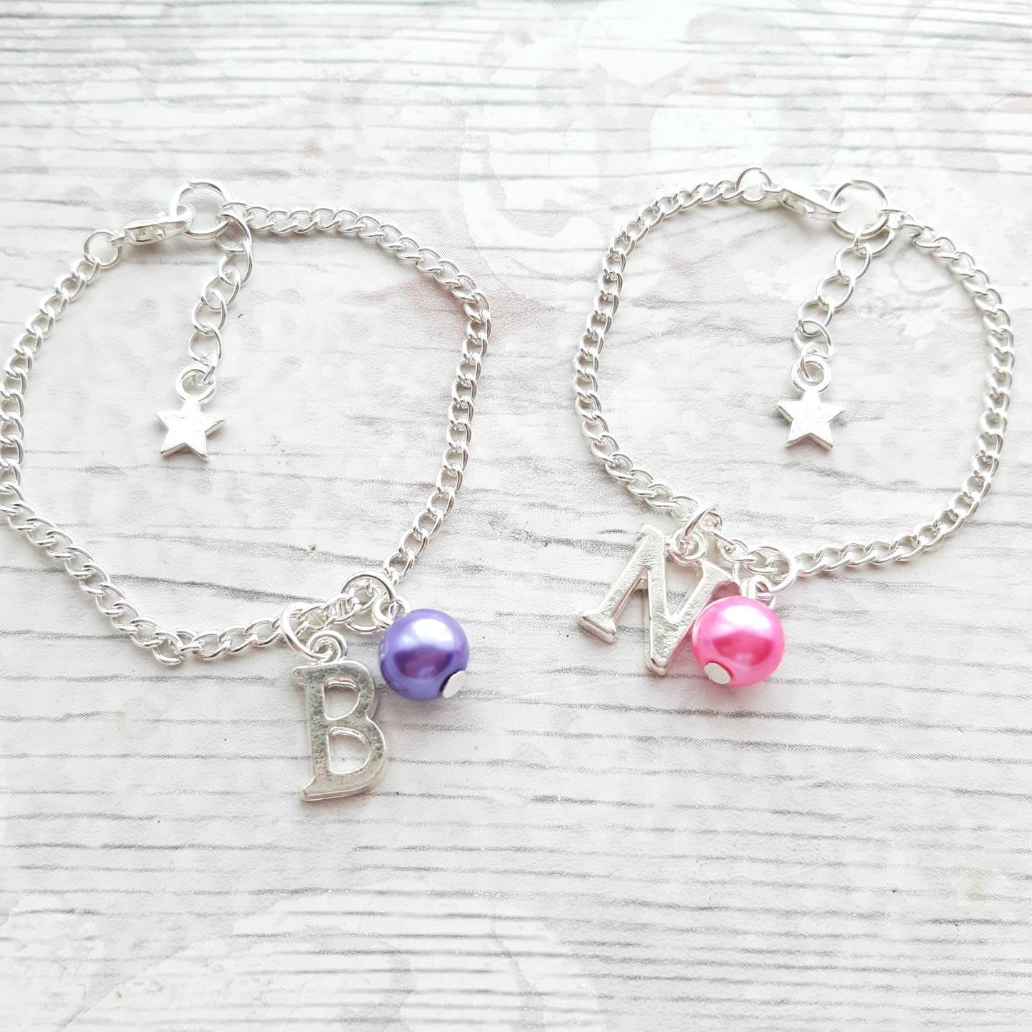 initial bracelet, personalised letter jewellery, flowergirl jewellery, bridesmaid gift, thankyou jewelry, bridal jewelry, maid of honor gift