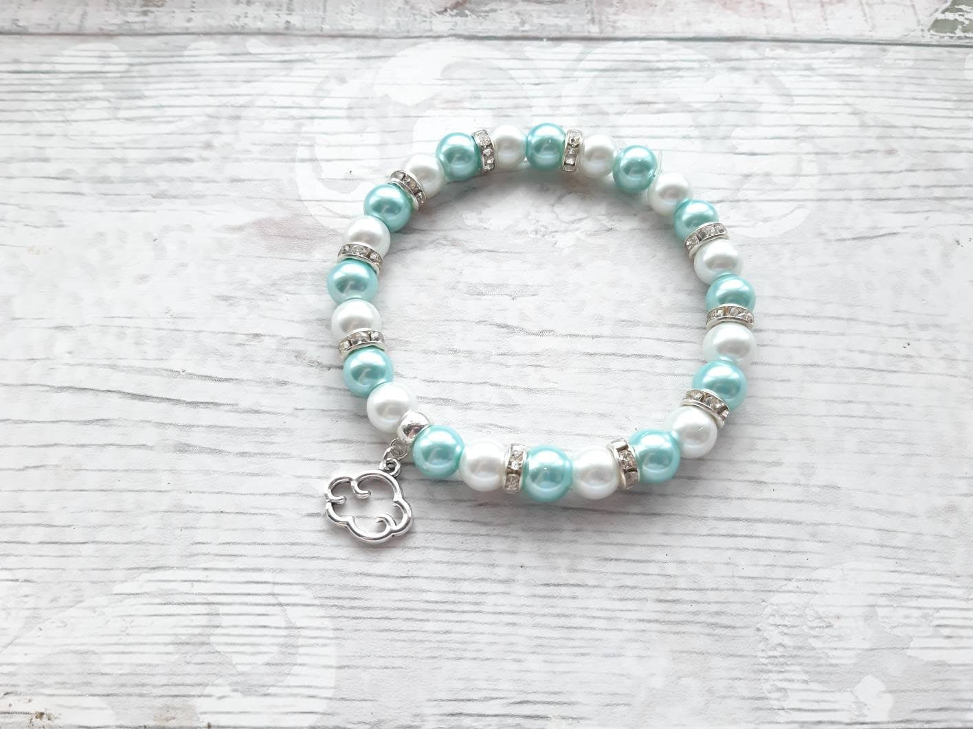 Cloud bracelet, summer weather jewellery, friendship present, cute dainty bracelet, dream gift for kids