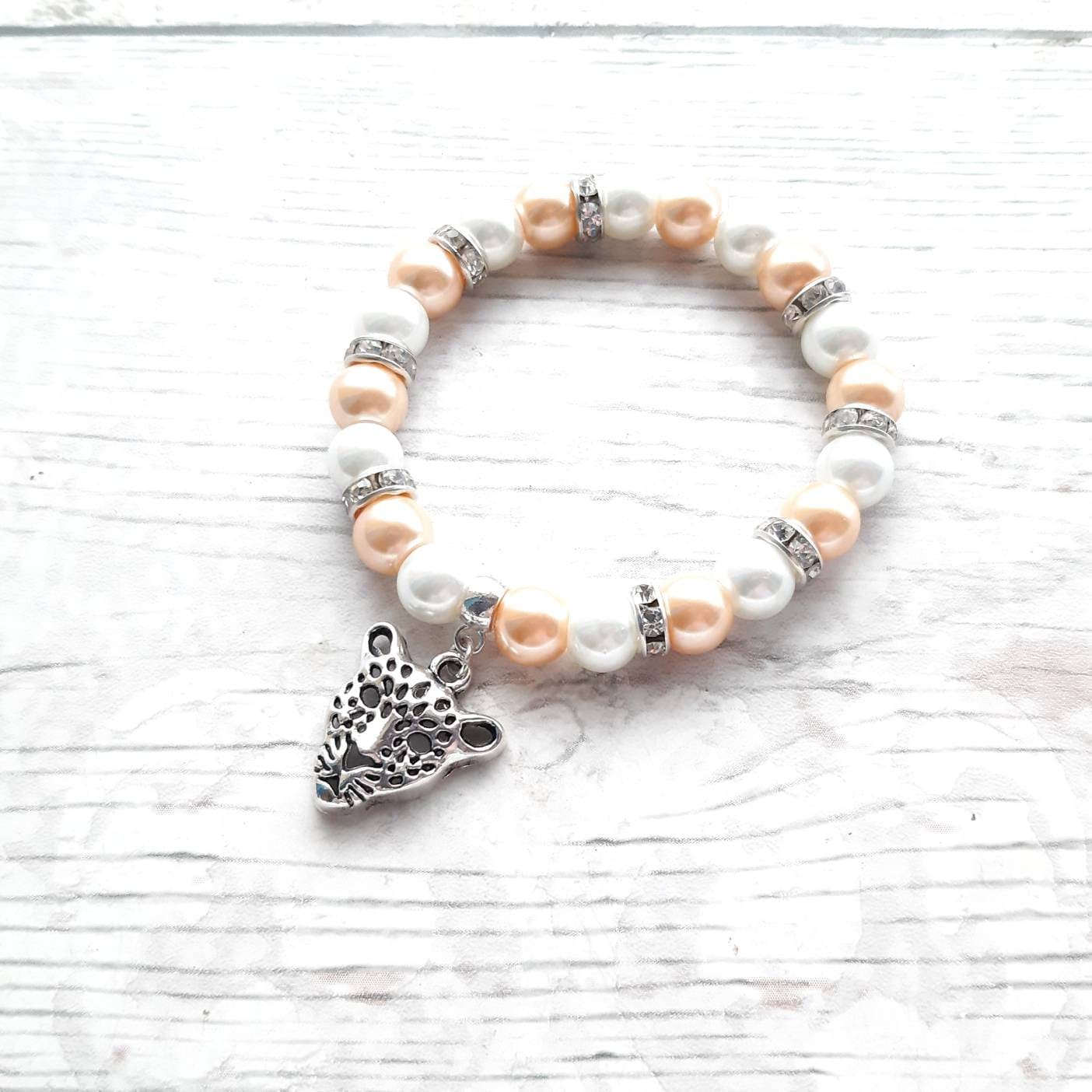 leopard bracelet, cheetah bracelet, cat jewellery, animal lover present, panther gift, rhinestone bracelet