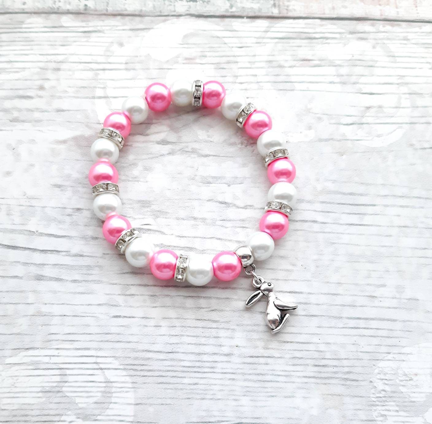 Rabbit bracelet, easter jewellery, bunny bracelet, easter bunny gift, animal lover present, gifts for girls