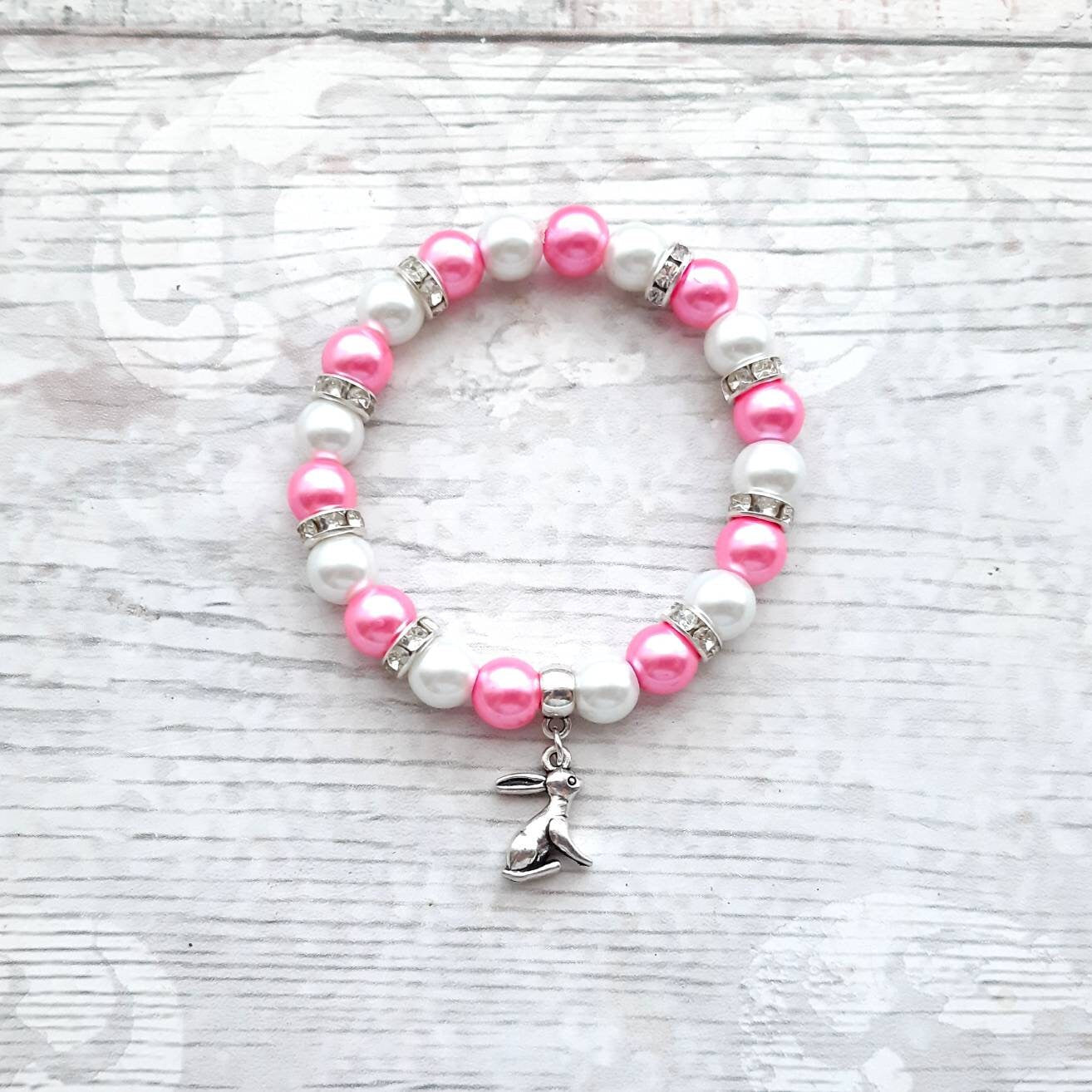 Rabbit necklace, easter jewellery, bunny necklace, easter bunny gift, animal lover present, cute gifts for girls