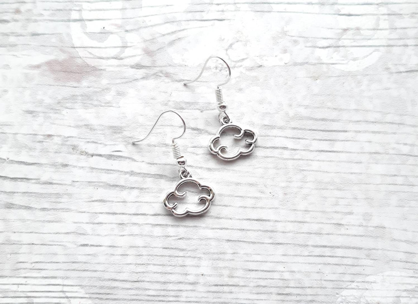 Cloud earrings, weather jewellery, rain cloud warrings, sky lover present, cute gifts for girls