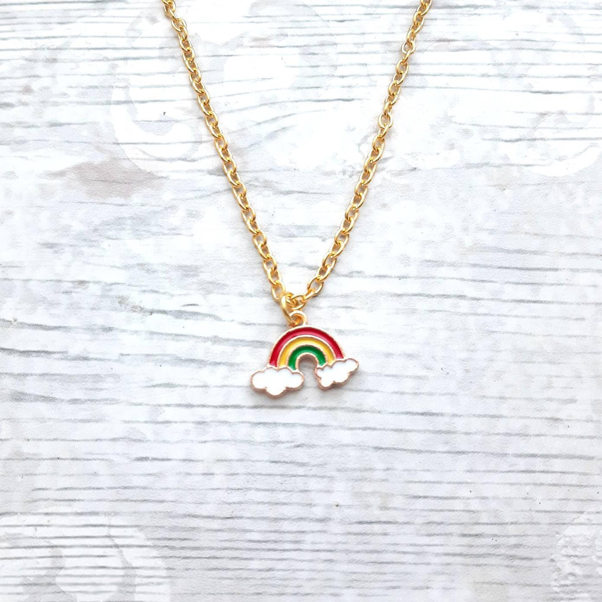 rainbow necklace, personalised initial jewellery, daughter necklace, rainbow lover present, pride necklace, gifts for girls