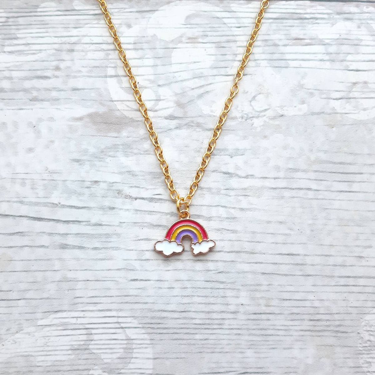 rainbow necklace, personalised initial jewellery, daughter necklace, rainbow lover present, pride necklace, gifts for girls
