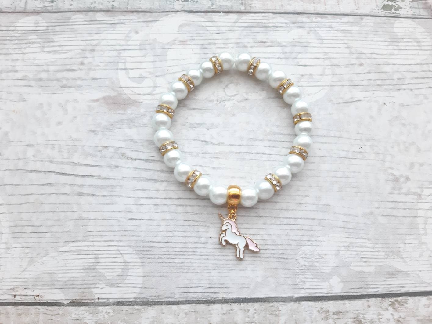 gold unicorn bracelet, fairytale bracelet, horse jewellery, animal lover gift, pony jewelry, gifts for girls, horse riding present