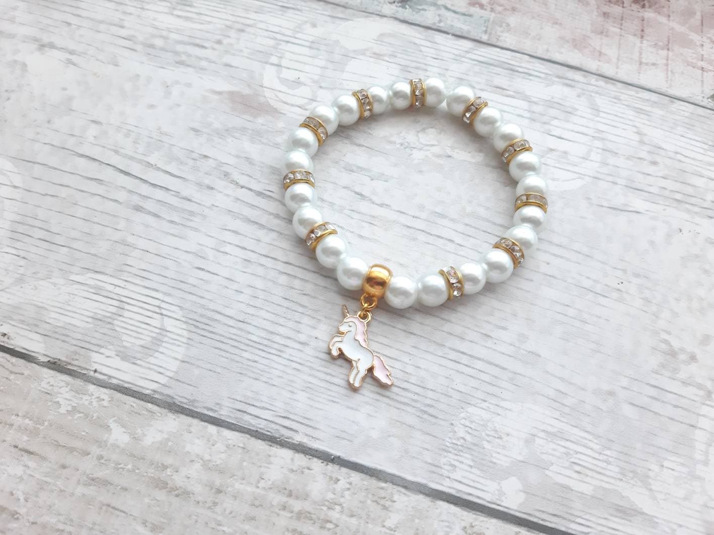 gold unicorn bracelet, fairytale bracelet, horse jewellery, animal lover gift, pony jewelry, gifts for girls, horse riding present