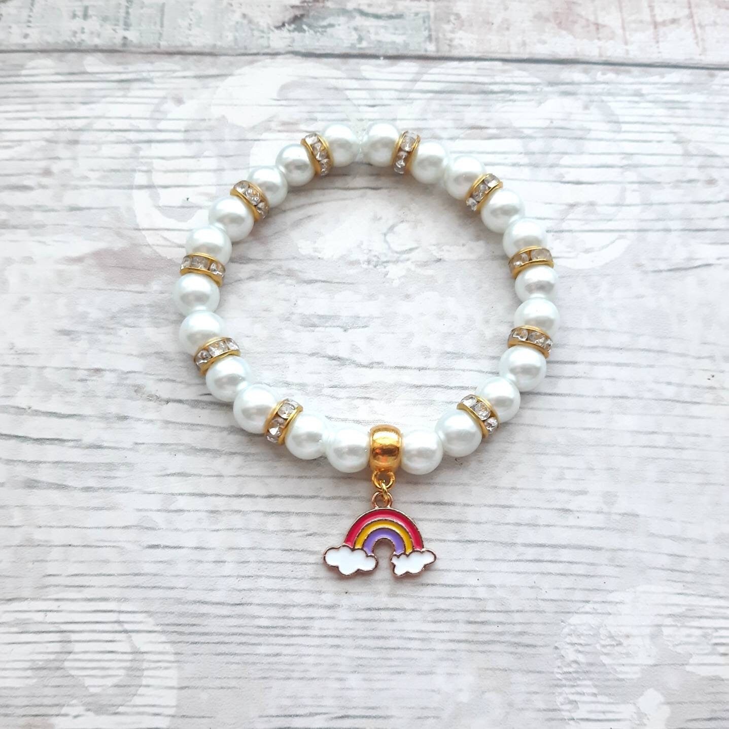 Rainbow bracelet, rainbow jewellery, colourful beaded bracelet, friendship jewellery, pride jewellery, rainbow present