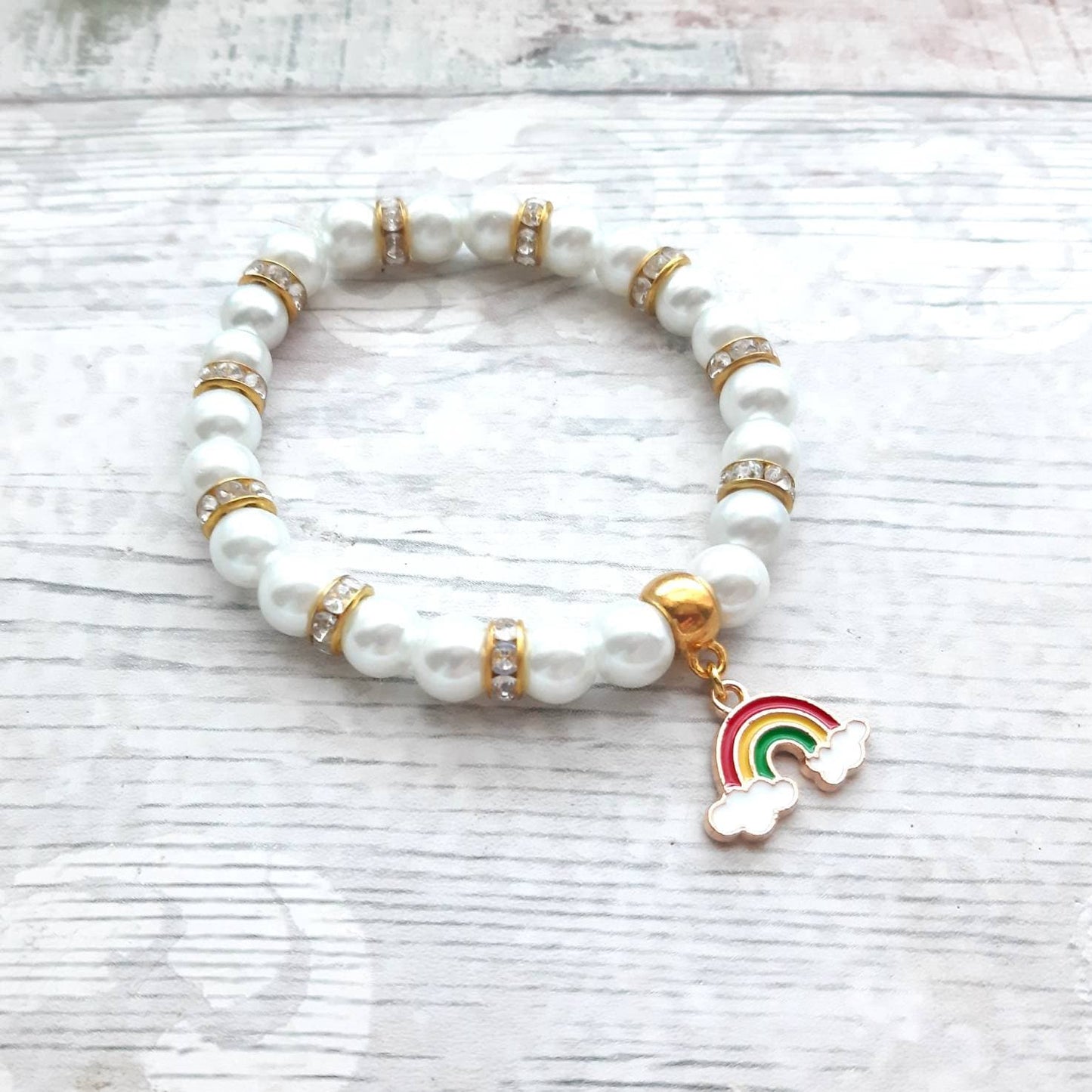 Rainbow bracelet, rainbow jewellery, colourful beaded bracelet, friendship jewellery, pride jewellery, rainbow present