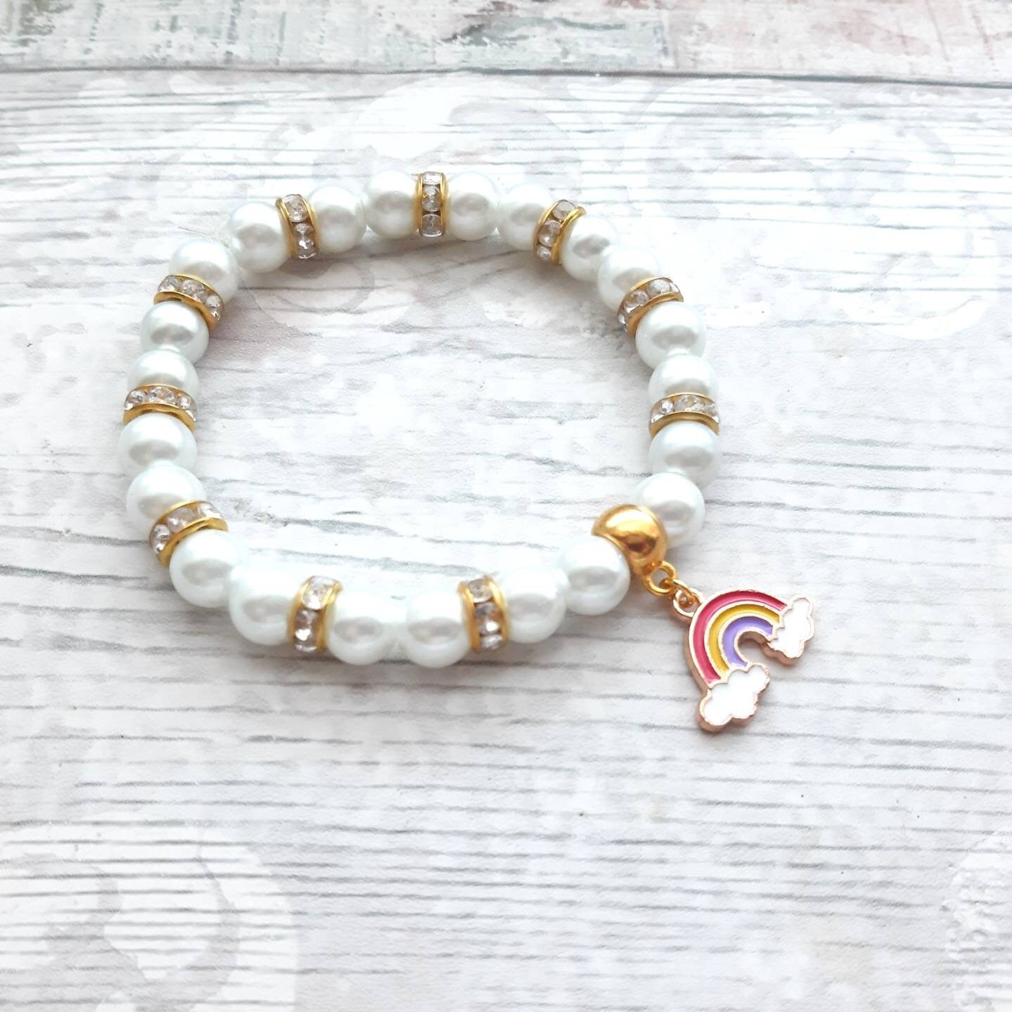Rainbow bracelet, rainbow jewellery, colourful beaded bracelet, friendship jewellery, pride jewellery, rainbow present