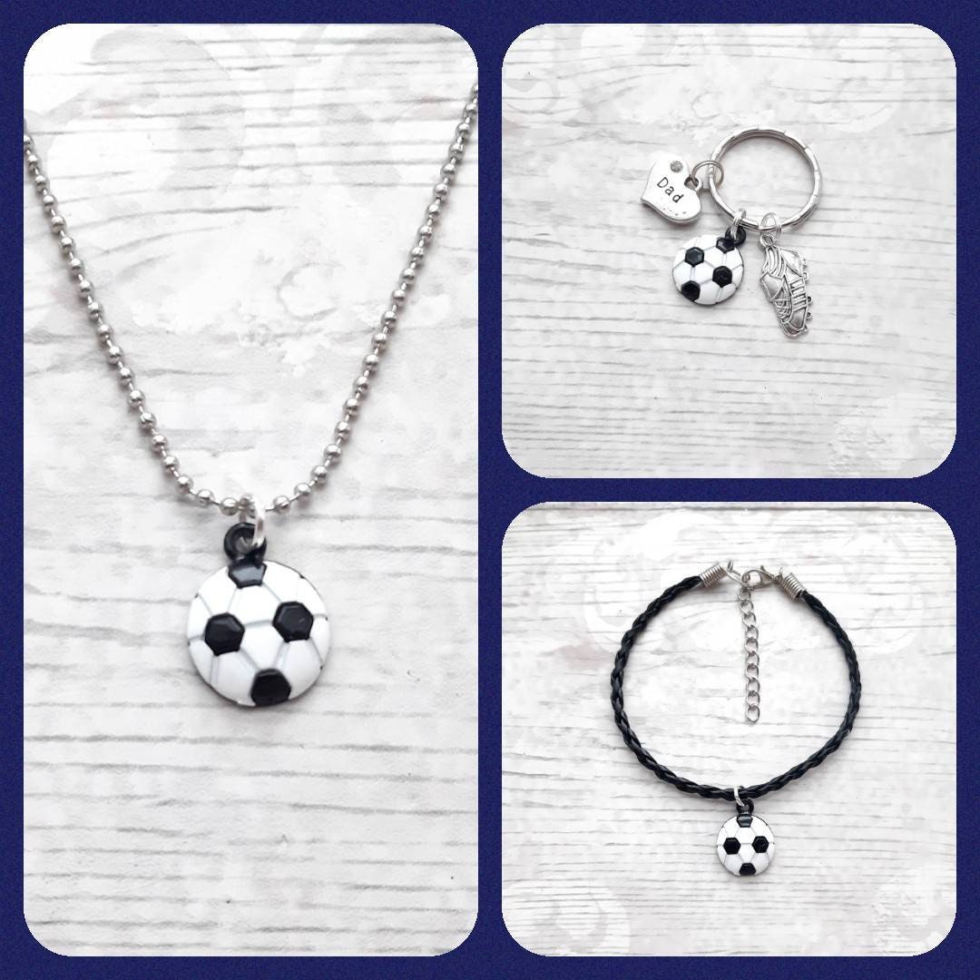 Football keyring, soccer lover, personalised initial keyring, sports keyring, gift for dad, fathers day present