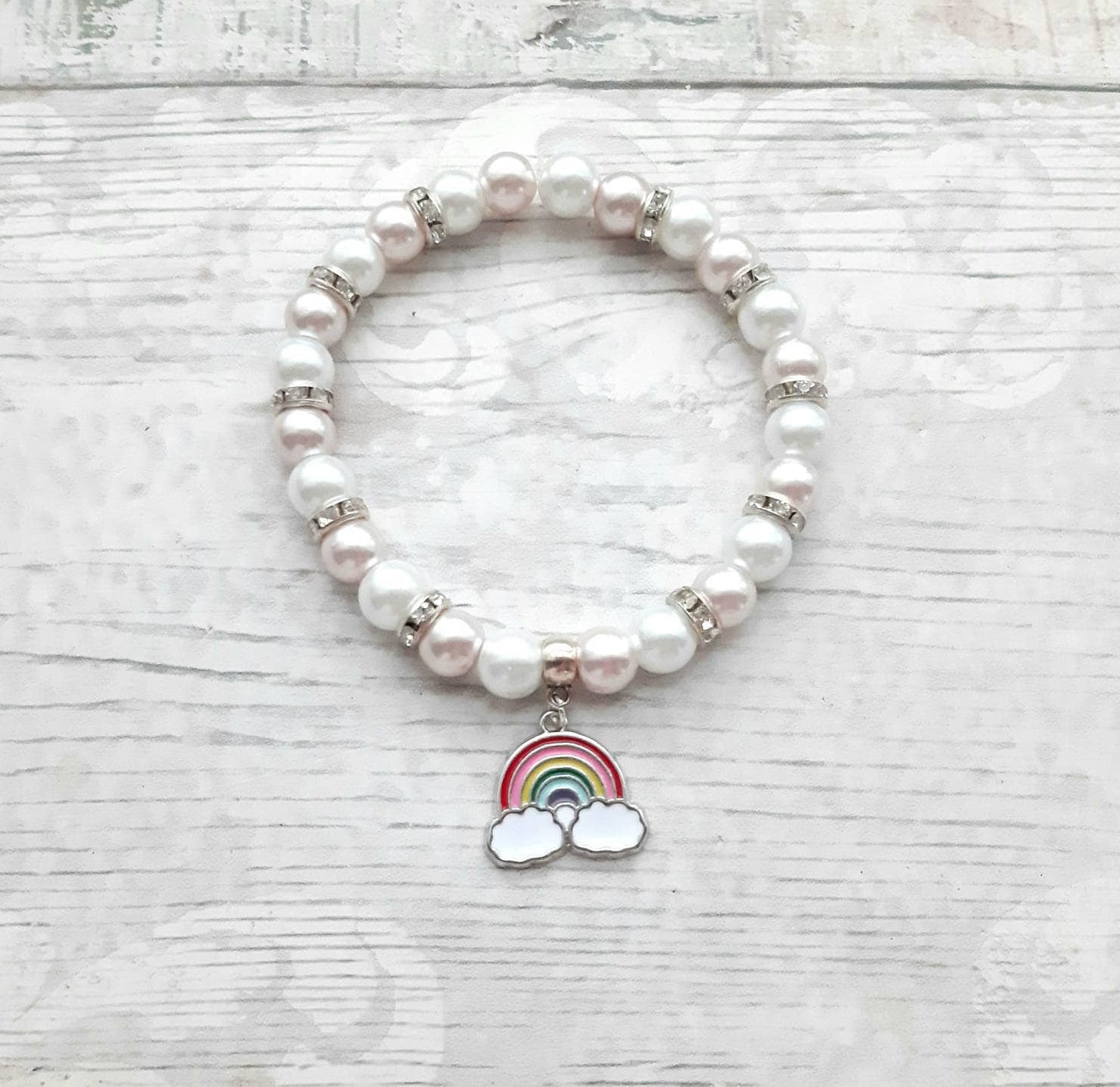Rainbow bracelet, rainbow jewellery, colourful beaded bracelet, friendship jewellery, pride jewellery, rainbow present