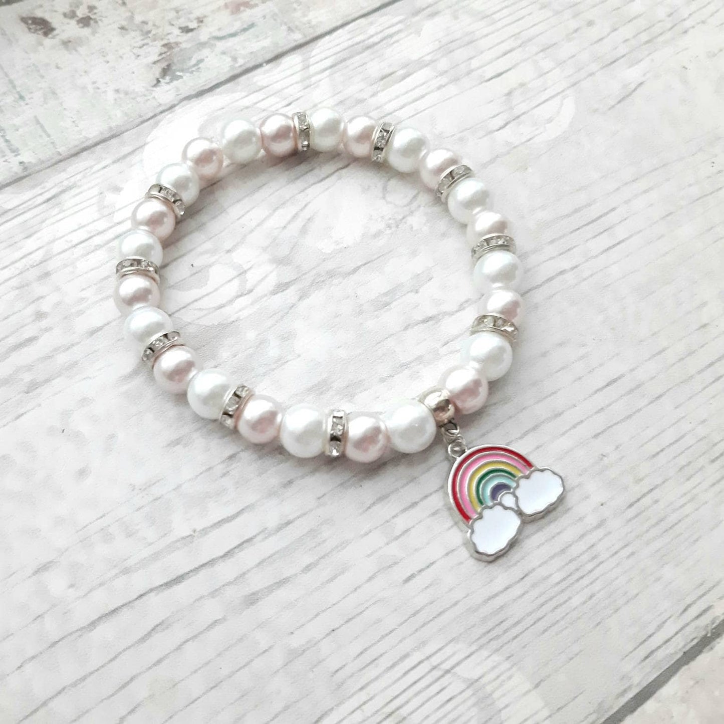 Rainbow bracelet, rainbow jewellery, colourful beaded bracelet, friendship jewellery, pride jewellery, rainbow present