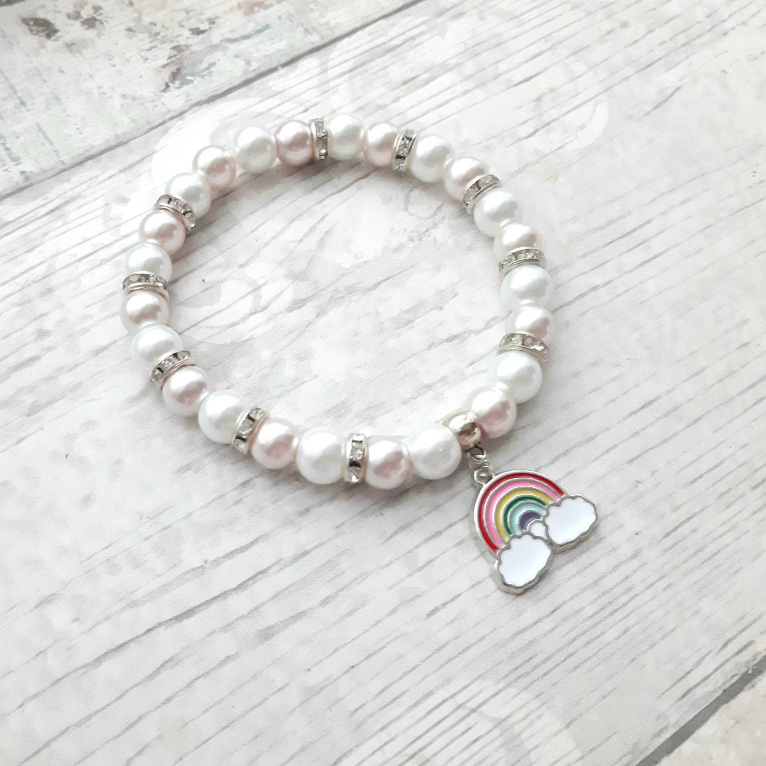 Rainbow bracelet, rainbow jewellery, colourful beaded bracelet, friendship jewellery, pride jewellery, rainbow present