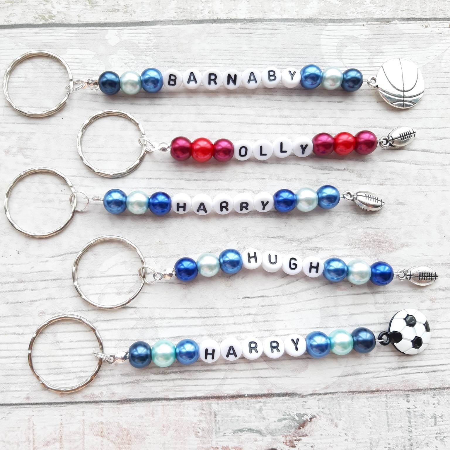 name keyring, named bag charm, personalised keyring, named keyring, back to school, zip tag, coat tag