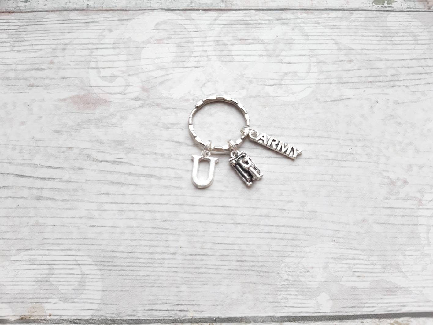 Army keyring, military tank keychain, gift for soldier, present for dad, squaddie keychain, army wife