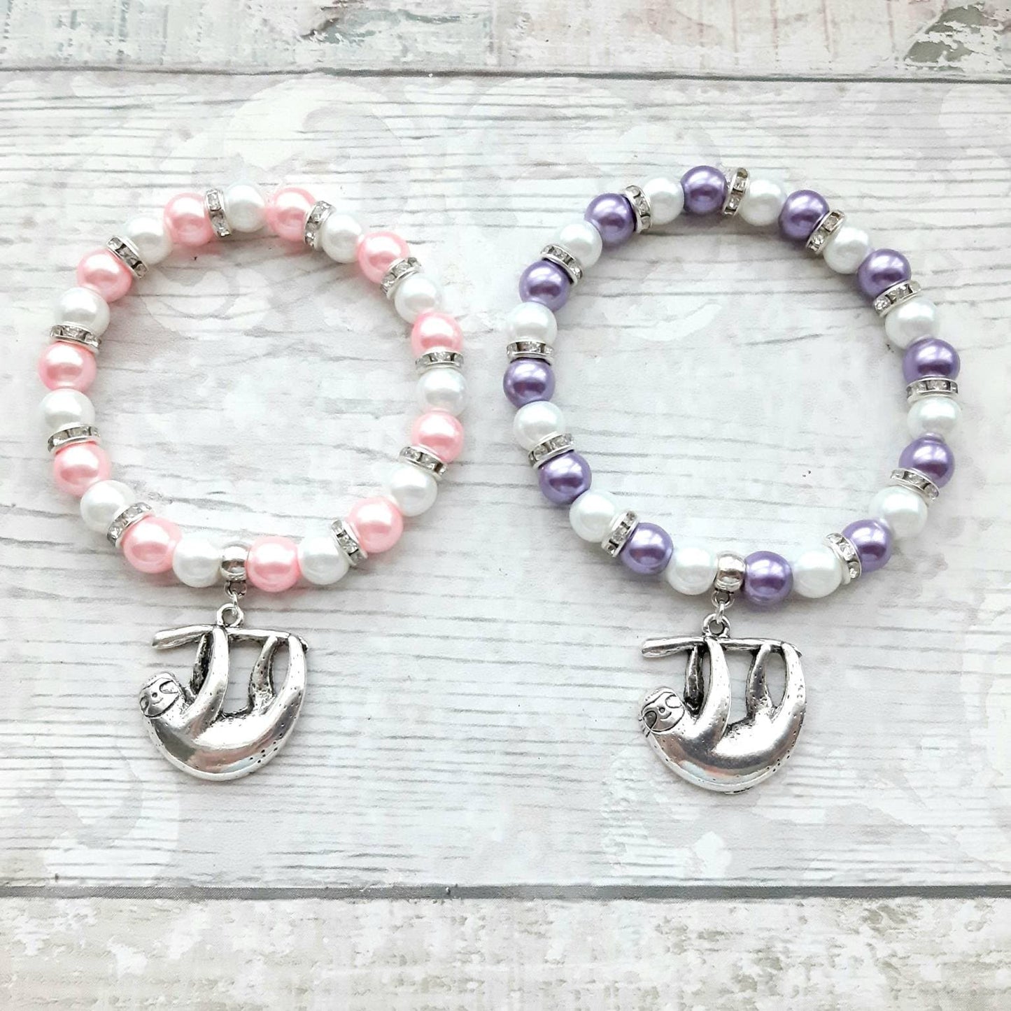 sloth bracelet, sloth lover jewellery, animal jewelry, lazy person present, wildlife rain forest gift