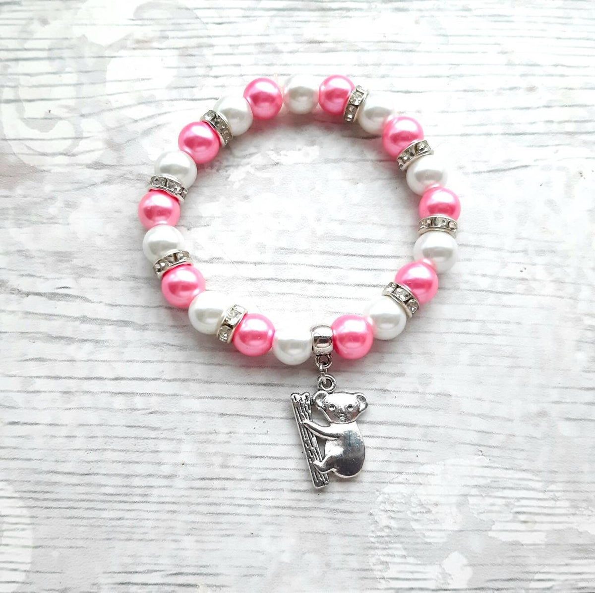 Koala bear bracelet, animal lover gift, Australia jewellery, Australian present, gift for her
