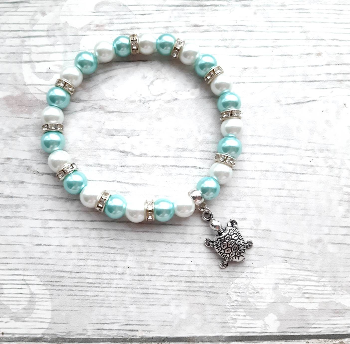 Tortoise bracelet, sea turtle jewellery, nautical jewelry, ocean lover gift, animal fan present, gifts for girls