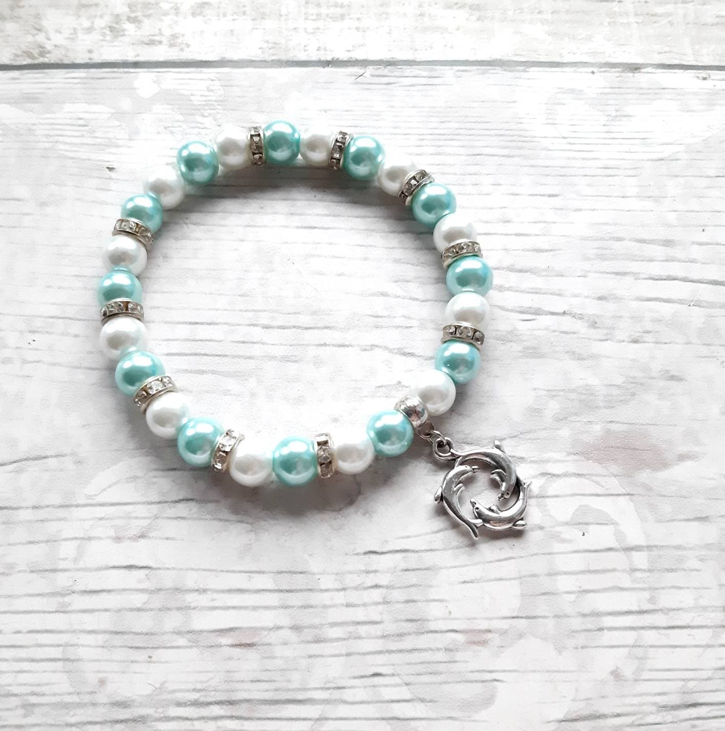 Dolphin bracelet, nautical jewellery, sea life gift, animal lover present, gifts for girls, ocean jewelry