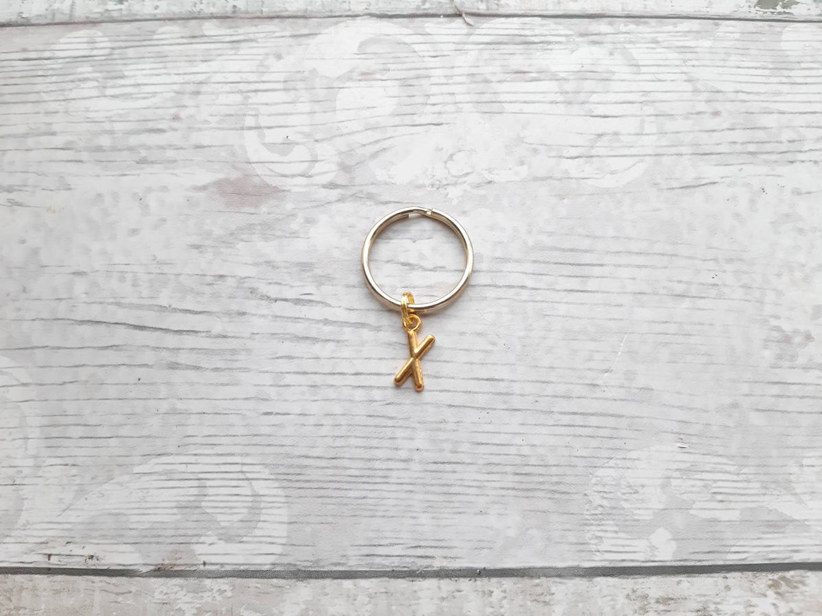 Initial keyring, personalised keychain, monogram bag charm, letter keyring, alphabet bag charm, initial accessory