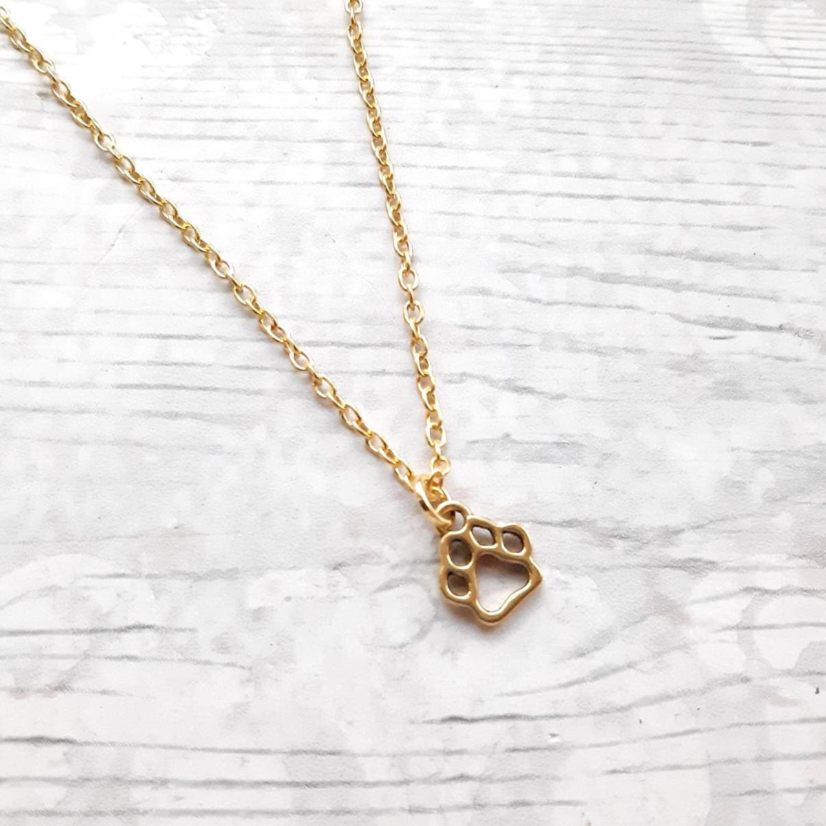 paw print necklace, dog necklace, initial jewellery, personalized jewelry, cute pet gift, animal lover, cat present, paw print pendant