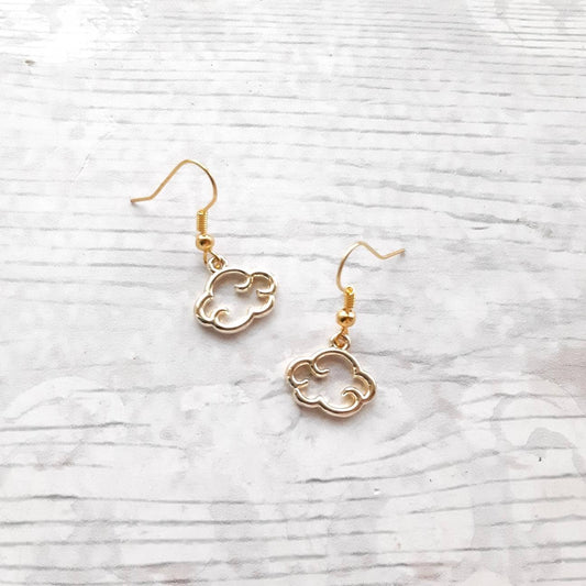 Cloud earrings, weather jewellery, rain cloud warrings, sky lover present, cute gifts for girls
