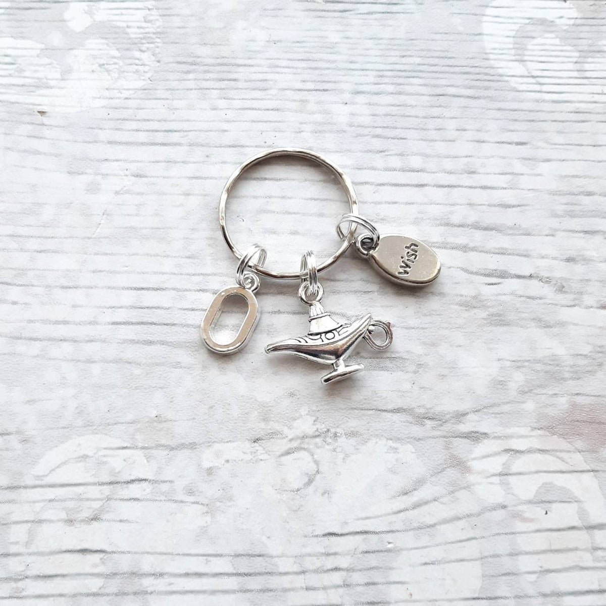 Magic lamp keyring, genie wish keychain, fairytale gift, make a wish present