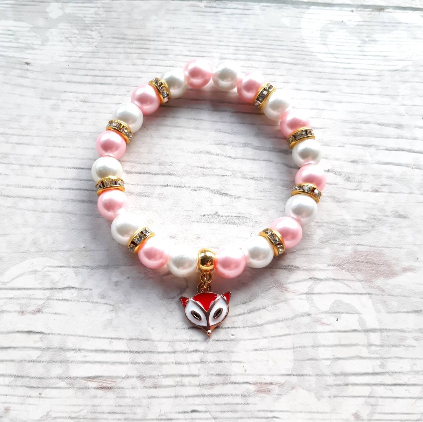Fox bracelet, foxy jewellery, animal lover gift, woodland jewellery, vixen bracelet, present for her