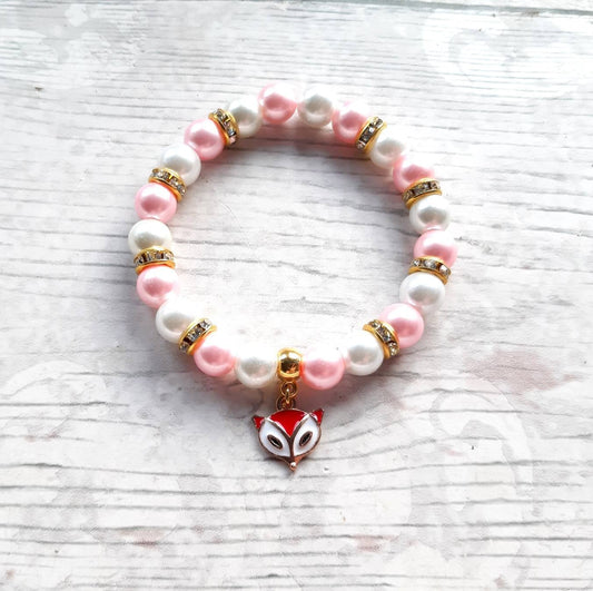 Fox bracelet, foxy jewellery, animal lover gift, woodland jewellery, vixen bracelet, present for her
