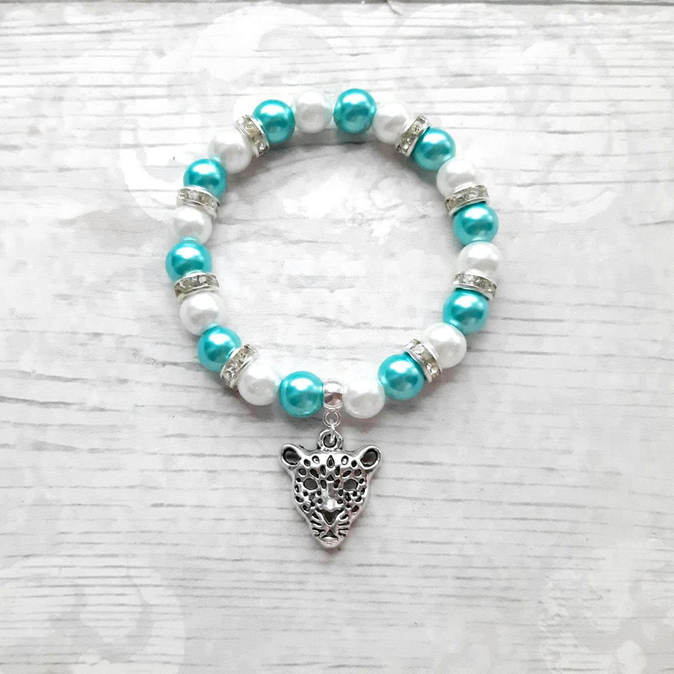 leopard bracelet, cheetah bracelet, cat jewellery, animal lover present, panther gift, rhinestone bracelet