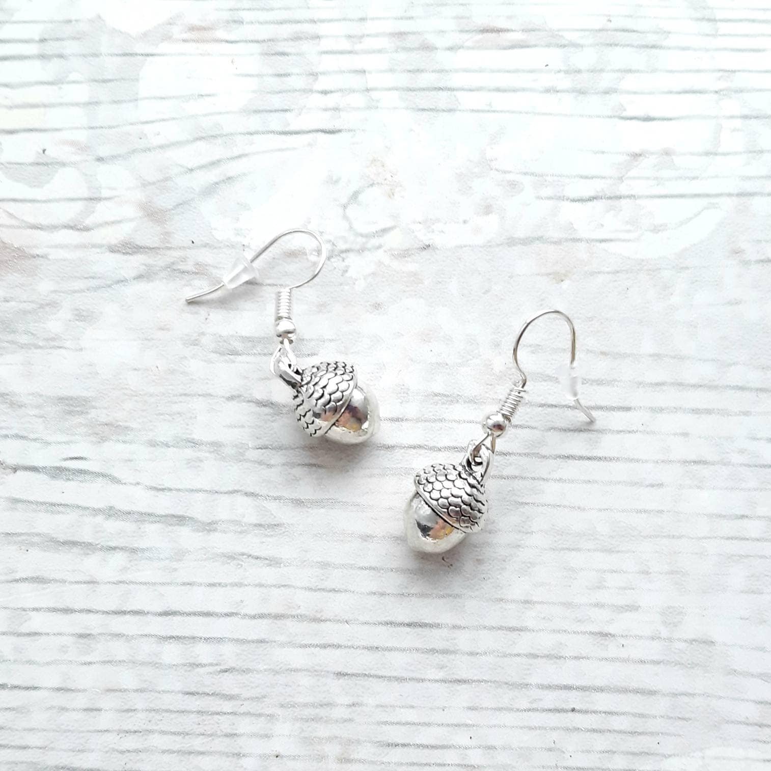 Acorn earrings, autumn jewellery, woodland forest jewelry, nature earrings, fall gifts, quirky present