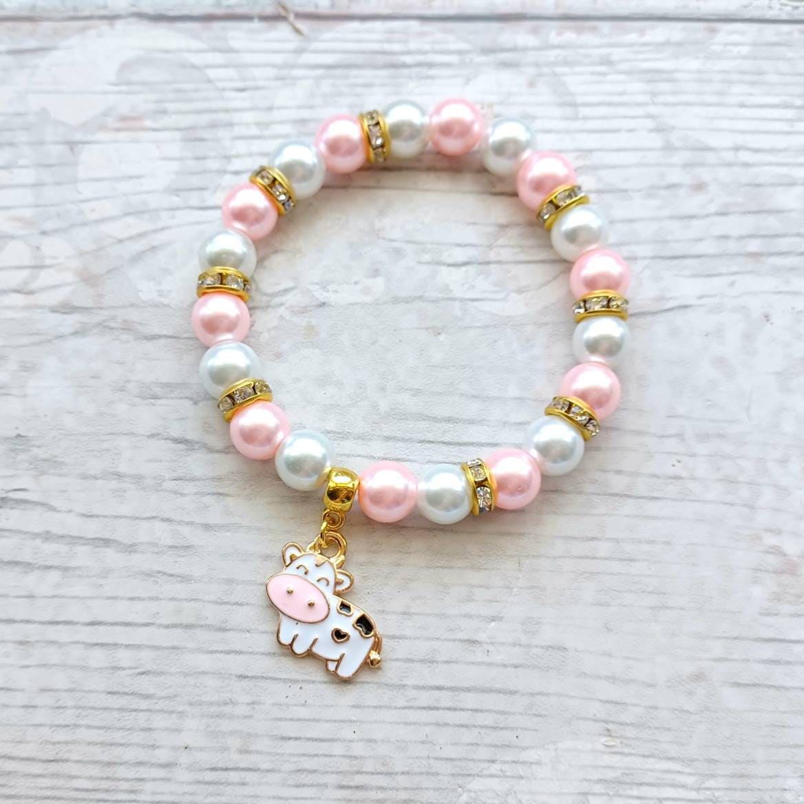 Cow bracelet, farm animal jewellery, farmers gift, present for cow lover